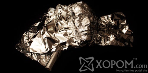 Tin foil art by Dominic Wilcox